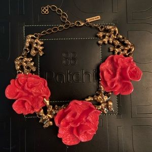 Oscar de la Renta
Red Coral-Motif Necklace